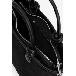 Bolso elegante con asas ajustables y cremallera plateada, perfecto para un look diario.