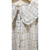 BLUSA CUADROS CUELLO BABERO