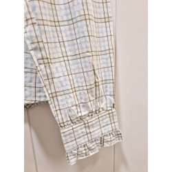 BLUSA CUADROS CUELLO BABERO