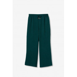 Pantalones cullote de pierna ancha, con cintura elástica y cordón ajustable.