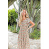 VESTIDO HARLOWE PRINT SLATE MIDI JAASE