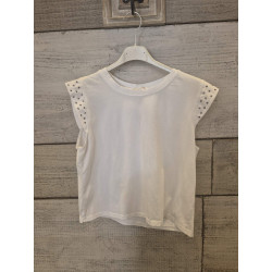 CAMISETA M/C SOLAPA TACHAS
