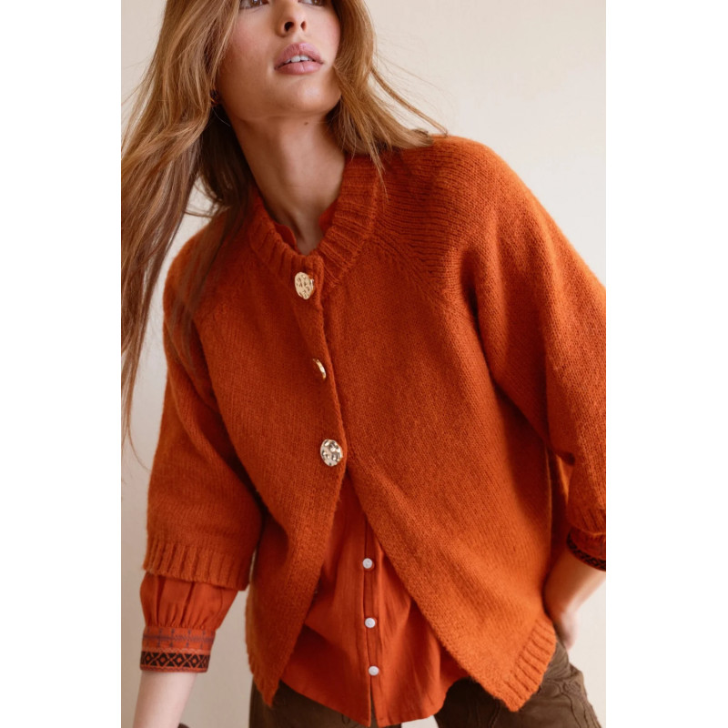 CARDIGAN VIOLETA LUNA LLENA