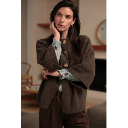CARDIGAN VIOLETA LUNA LLENA