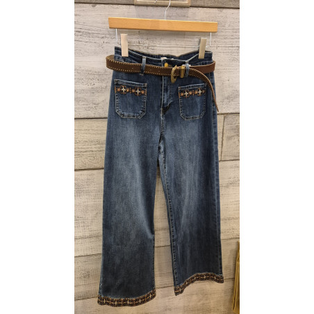 PANTALON BAJO BORDADO