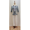 CHAQUETA DENIM DETALLE PERLAS