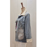 CHAQUETA DENIM DETALLE PERLAS
