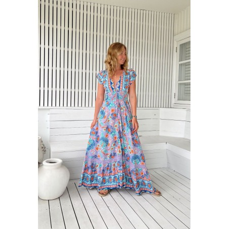 VESTIDO LARGO JAASE DAYDREAMER PRINT ROMI