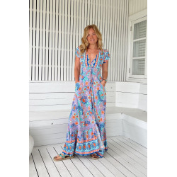 VESTIDO LARGO JAASE DAYDREAMER PRINT ROMI